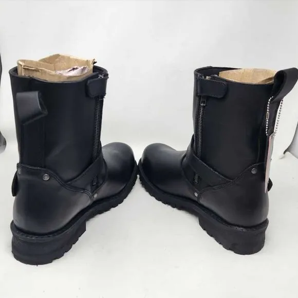 Men's 10 EEE Milwaukee Leather classic engineer motorcycle zip boots 10 X-Wide