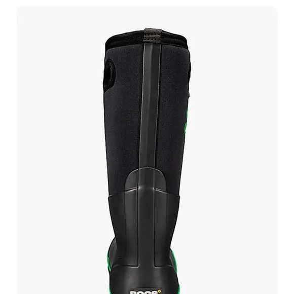 Mens 11 NEW Black and Green Rain Boots 4-H reg. $120