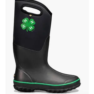 Mens 11 NEW Black and Green Rain Boots 4-H reg. $120