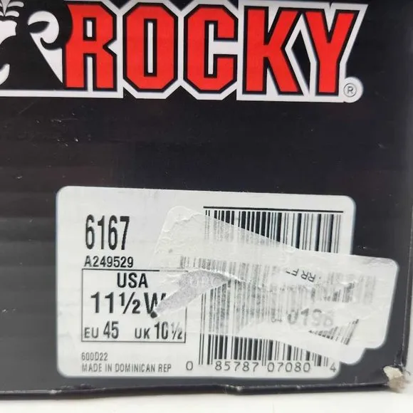 Men's 11.5W Rocky Boots Alpha Force combat comp toe FQ0006167 11.5 Wide