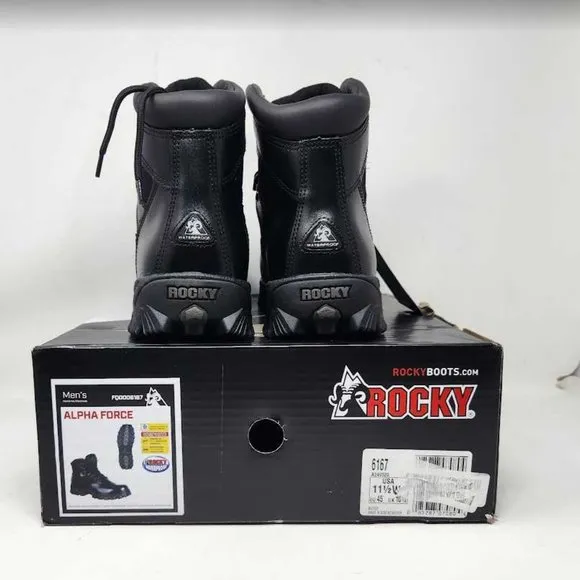 Men's 11.5W Rocky Boots Alpha Force combat comp toe FQ0006167 11.5 Wide