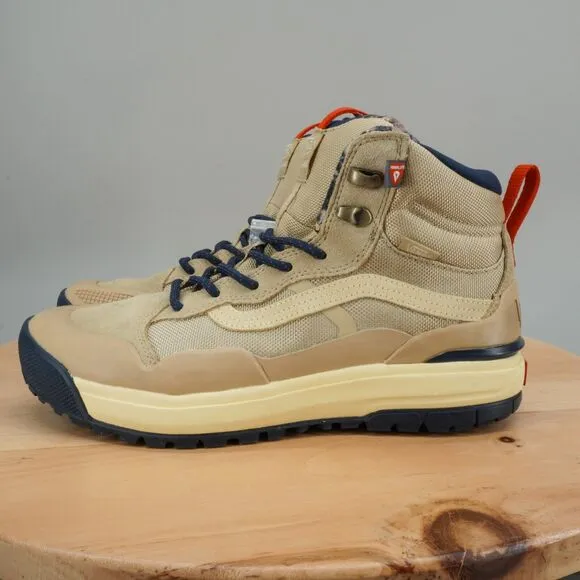 Mens 8 / Womens 9.5 - Vans Ultrarange Exo Hi MTE-2 Boots Shoes Tan Blue Red NEW