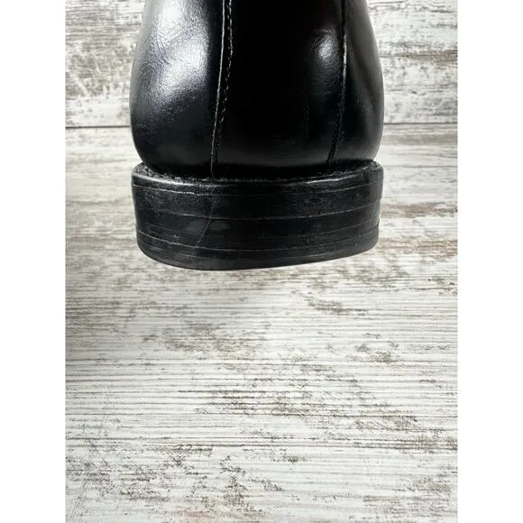 Men's Allen Edmonds 'Cody' Black Woven Leather Kiltie Tassel Loafers Sz 12D