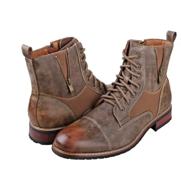 Mens Ankle Boots, Combat, Lace Up Ferro Aldo, Size 10