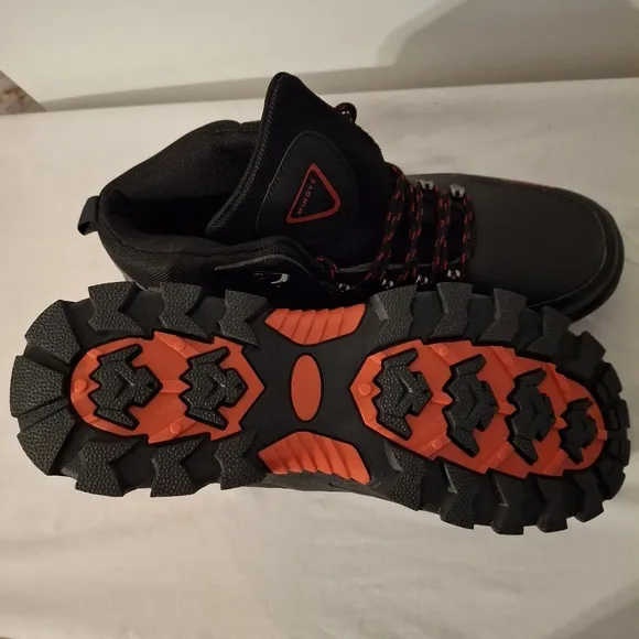 Men's Black and Red Men's Hiking Boots