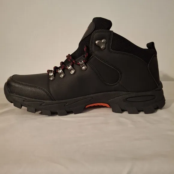 Men's Black and Red Men's Hiking Boots