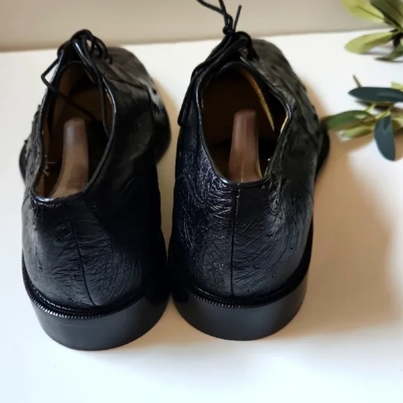 Men's Black Leather Dress Shoes