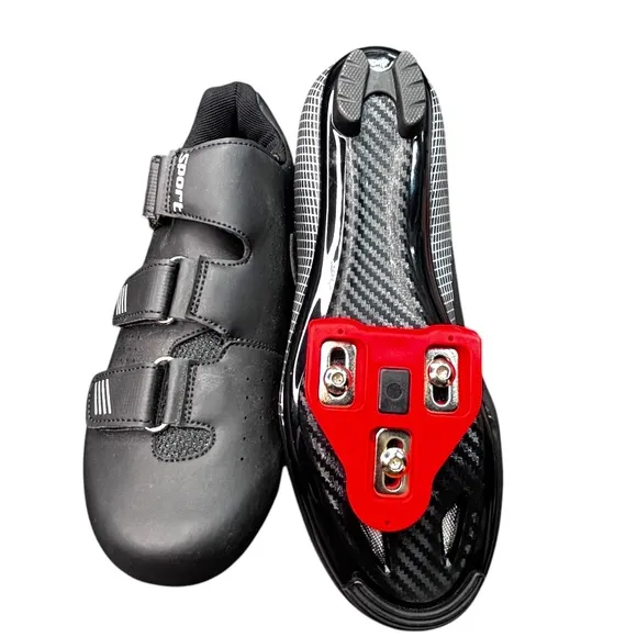 Men's Black professional Road Cycling Shoes Ultralight Bicycle Sneaker Sport 38