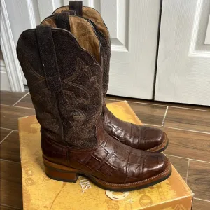 Men's Brown Leather Western Boots