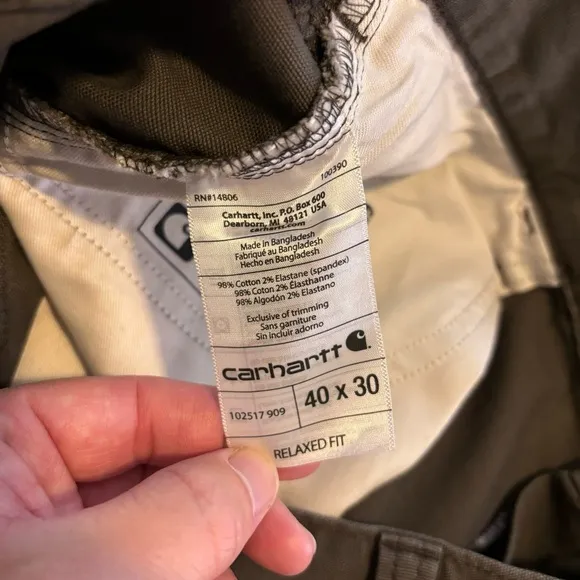 Men’s Carhartt Rugged Flex Relaxed Fit Canvas 5-Pocket Work Pant