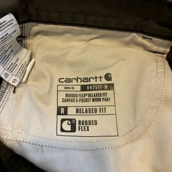 Men’s Carhartt Rugged Flex Relaxed Fit Canvas 5-Pocket Work Pant