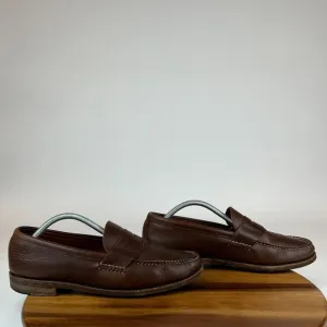 Mens Cole Haan Pinch Made in USA Brown‎ Leather Penny Loafers Shoes Size 11.5 M