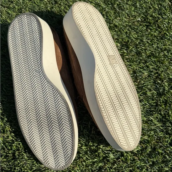 Men's Fear Of God Brown Suede Loafers boat shoes.