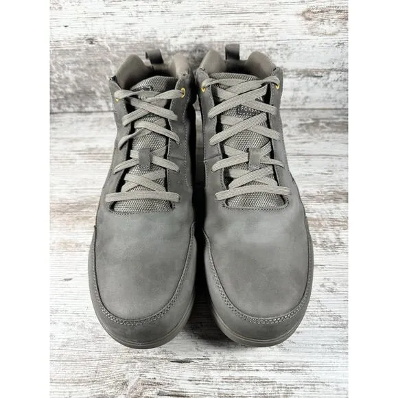 Men's Forsake Mason Mid Waterproof Gray Leather Boots Sz 12