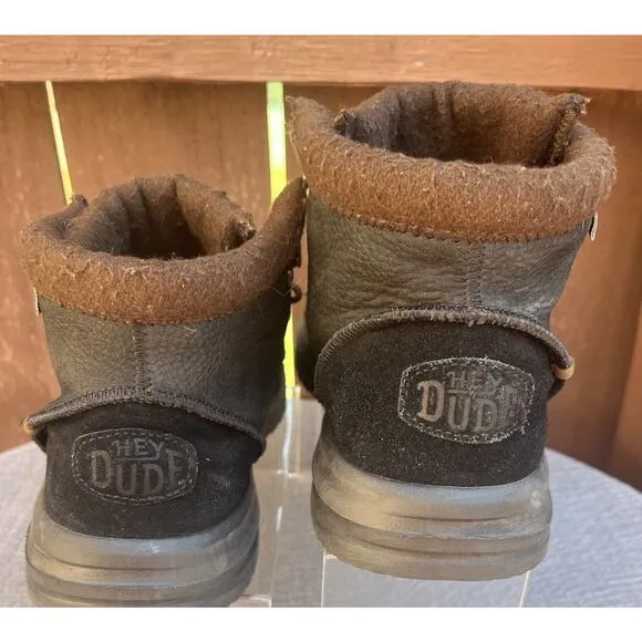 Men's Hey Dude Bradley Boots Black Size 7