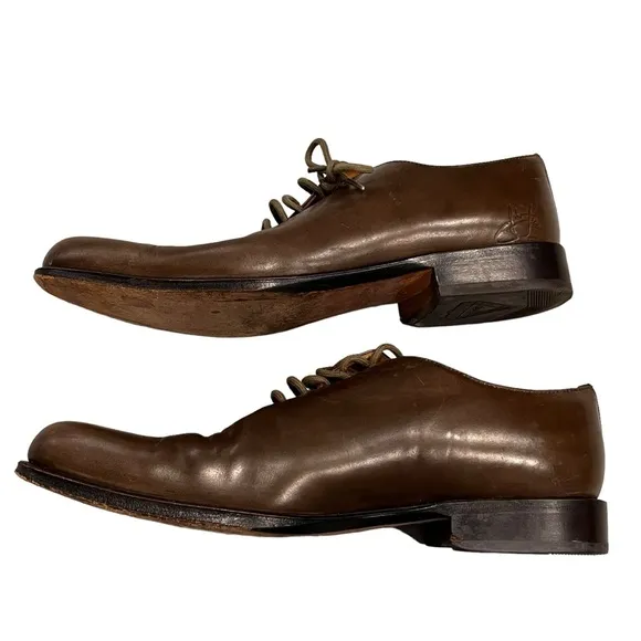 Men’s John Fluevog Brown Leather Derby Dress Shoes