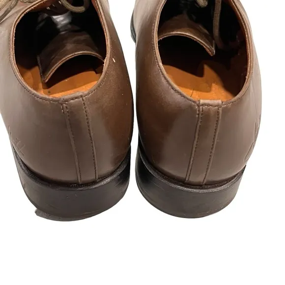 Men’s John Fluevog Brown Leather Derby Dress Shoes