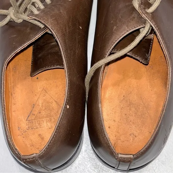 Men’s John Fluevog Brown Leather Derby Dress Shoes