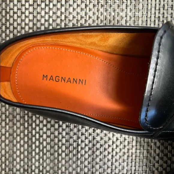 Men’s “Magnanni” Black Leather Shoes