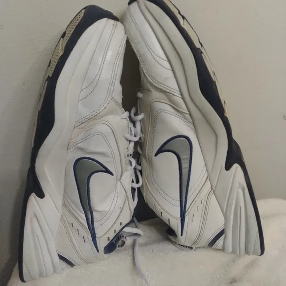 Men's NIKE MONARCH 515445-102 White and Blue Athletic Shoes Size 13