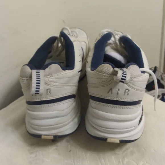 Men's NIKE MONARCH 515445-102 White and Blue Athletic Shoes Size 13