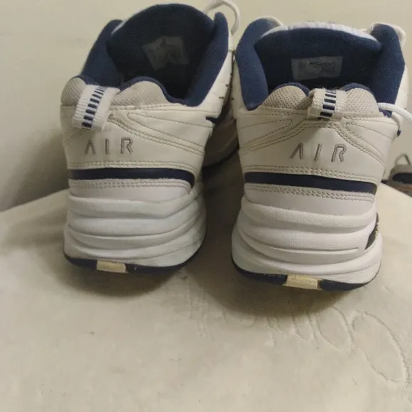 Men's NIKE MONARCH 515445-102 White and Blue Athletic Shoes Size 13