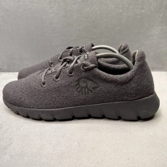 Mens Size 12 / EU 45 Giesswein Merino Runners Dark Grey Wool Comfort Sneakers