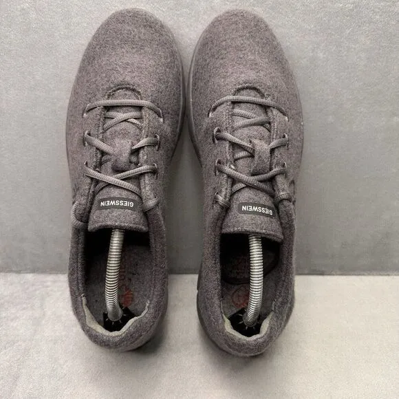 Mens Size 12 / EU 45 Giesswein Merino Runners Dark Grey Wool Comfort Sneakers