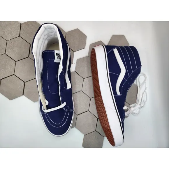 Men's Size 13 - VANS Sk8-Hi Beacon Blue Brand New Dark Blue Sk8 Knu Old Skool
