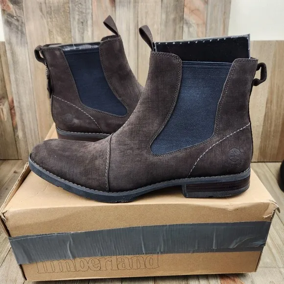 Mens Timberland Onuma size 12 Brown Leather Chelsea Boots