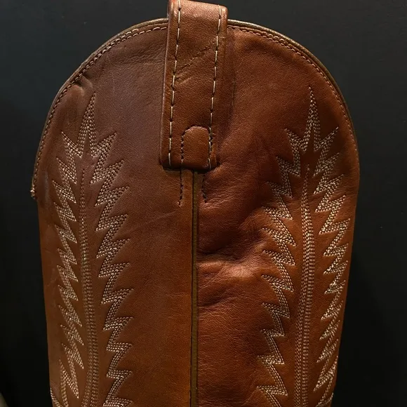 Men's Western Cowboy Boots - Brown and Cream