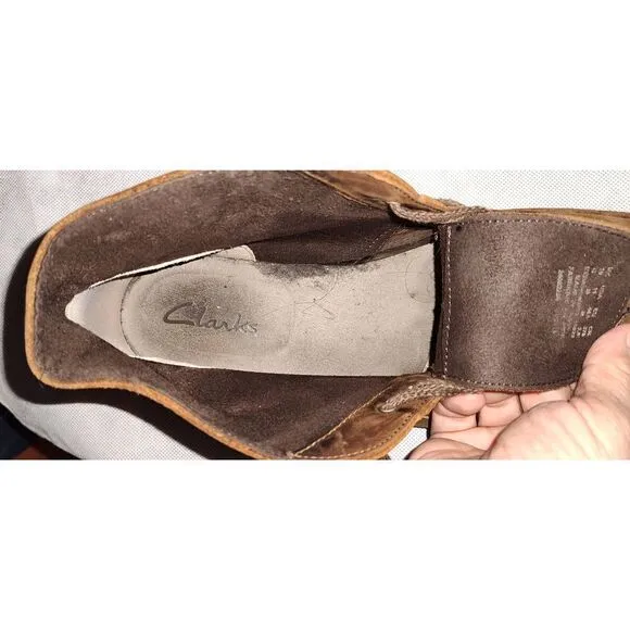 Men's Clark's size 11 Shoes Bushacre 2 CHUKKA Boots. Brown.