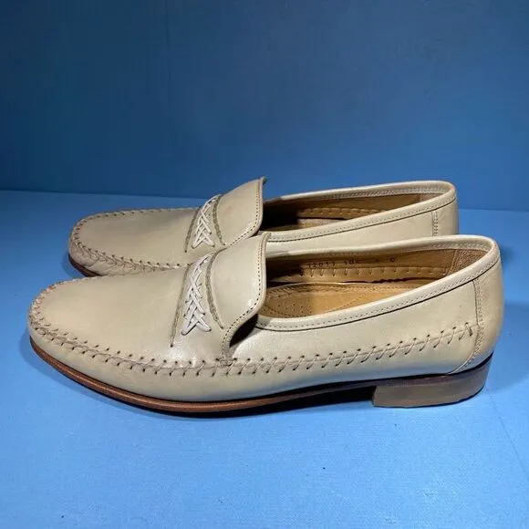 Men's Florsheim Caesar Loafers Dress Shoes Sz 9 D Leather Slip On 12011