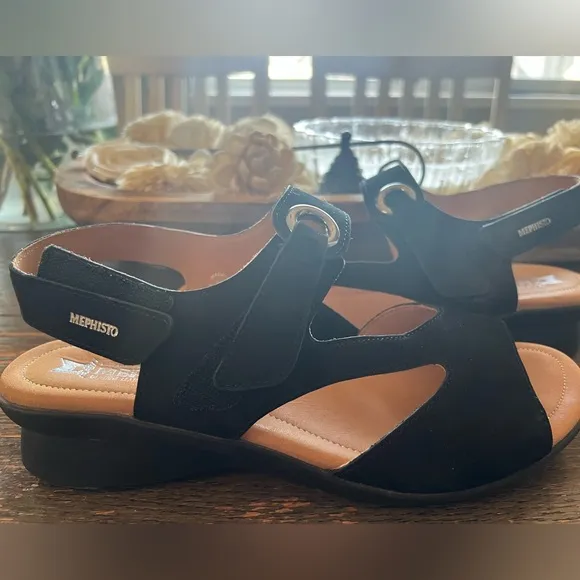 Mephisto Black Women's Sandals Prissie LIKE NEW