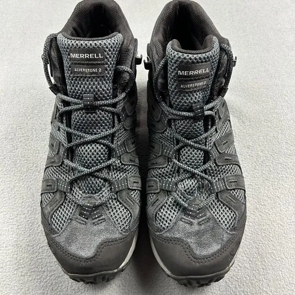 Merrell Alverstone 2 Boots Mens 9.5 Mid Waterproof Black Water Proof J036923