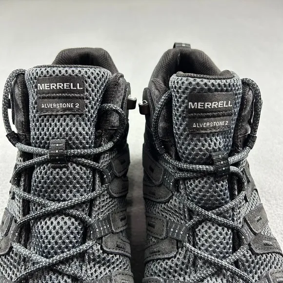 Merrell Alverstone 2 Boots Mens 9.5 Mid Waterproof Black Water Proof J036923