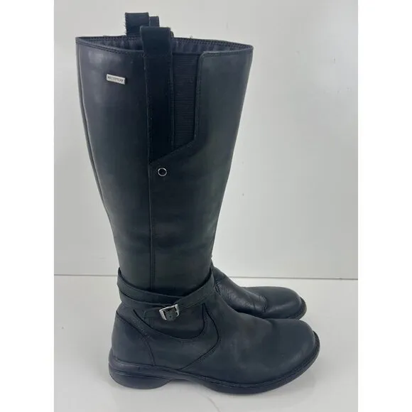 Merrell Captiva Tall Leather Boots Women's  size 8 M  Black  Waterproof