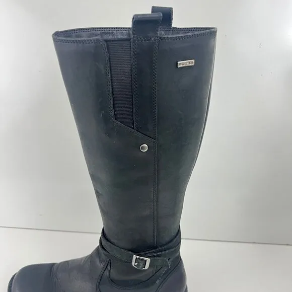 Merrell Captiva Tall Leather Boots Women's  size 8 M  Black  Waterproof
