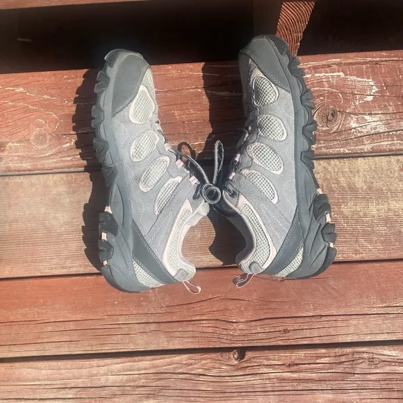 Merrell Gray  &amp; Pink Waterproof Hiking Shoes