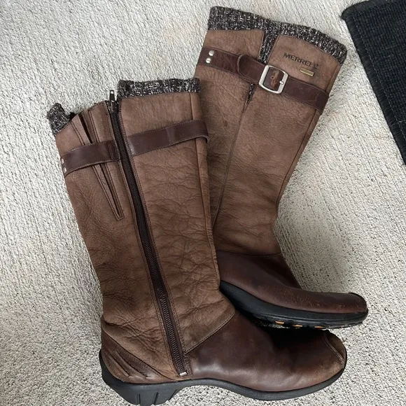 MERRELL Martina waterproof espresso performance leather boots