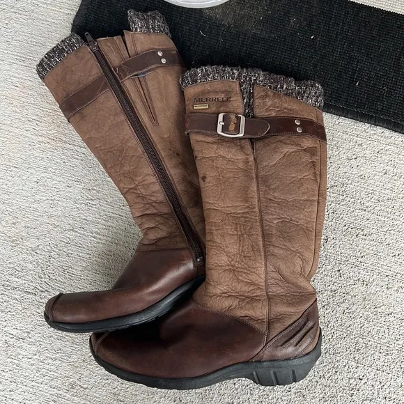 MERRELL Martina waterproof espresso performance leather boots