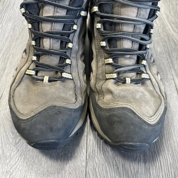 Merrell Mens Size 11.5 Radius Mid Cocoa Brown Waterproof Trail Hiking Shoes