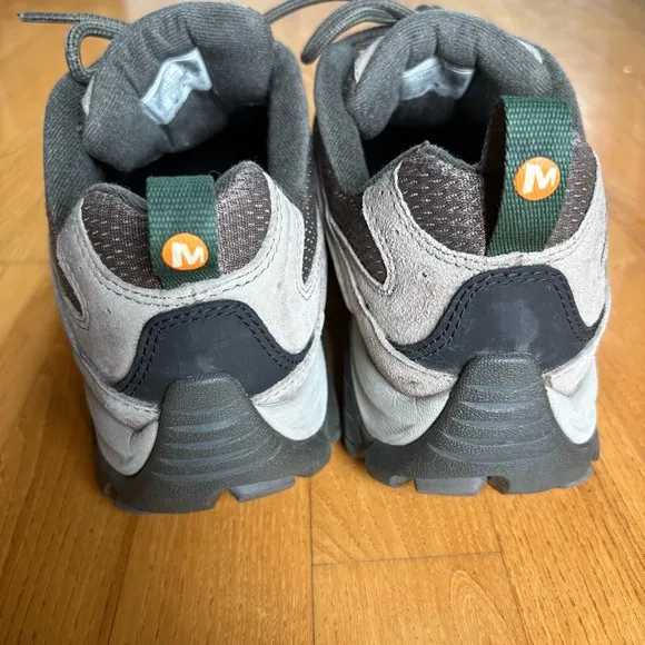 Merrell Moab 3 Hiking Shoes Waterproof Brown Taupe Green Trail Low Mens Size 8.5