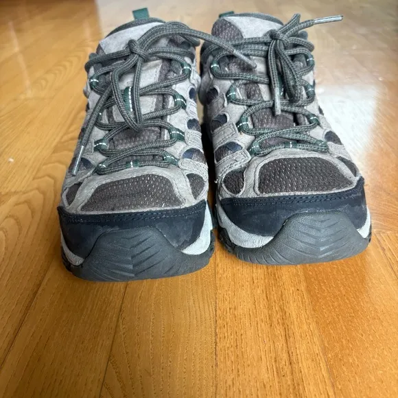 Merrell Moab 3 Hiking Shoes Waterproof Brown Taupe Green Trail Low Mens Size 8.5