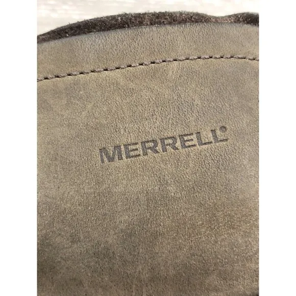 Merrell Women's Luxe Mid Brown Distressed Leather Ankle Boots Size 8M (J56082)