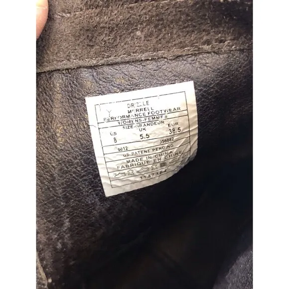 Merrell Women's Luxe Mid Brown Distressed Leather Ankle Boots Size 8M (J56082)