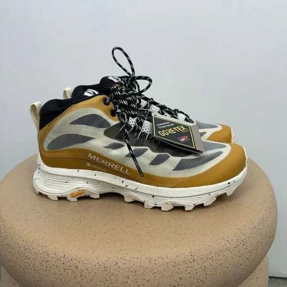 Merrell Women’s Moab Speed Mid GORE-TEX Gold Multi Waterproof Hiking Shoes