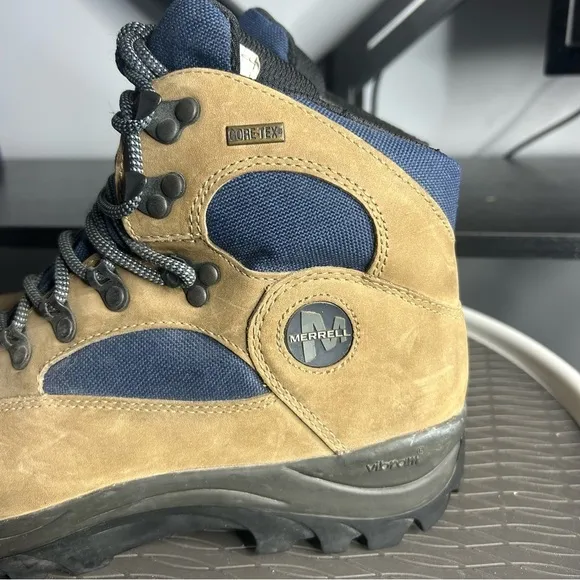 Merrell Women’s Quest II GoreTex Brown/Navy Hiking Boots