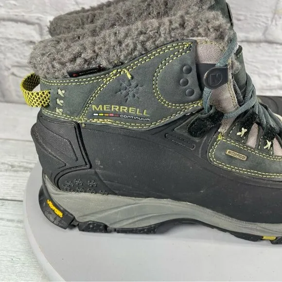 Merrell Women’s insulated waterproof Gray Hiking Boots Size 9.5
