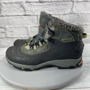 Merrell Women’s insulated waterproof Gray Hiking Boots Size 9.5